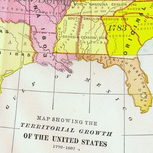 アメリカ合衆国領土地図 アンティーク銅版彫刻 北米地図 1892 ビクトリア朝地理アート 額装