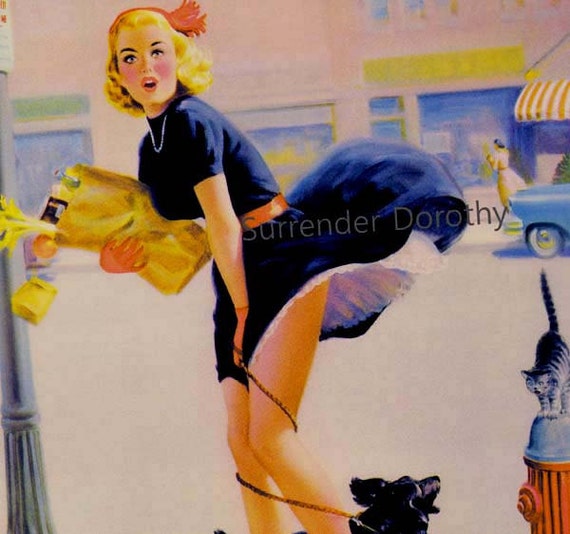 Blonde Shopper Loses Panties Vintage Pinup Girl Poster Print to Frame Mid  Century Cheesecake 1950s Art Frahm -  Canada