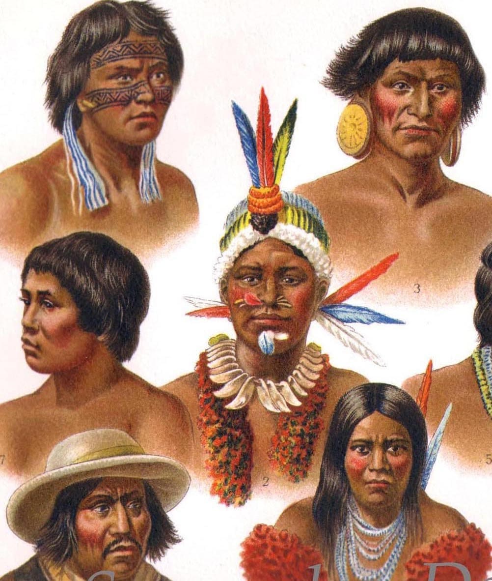 絵画ーアメリカーメキシコ？リトグラフ ネイティブアメリカン メキシコ 南米人 先住民族 ヴィンテージ