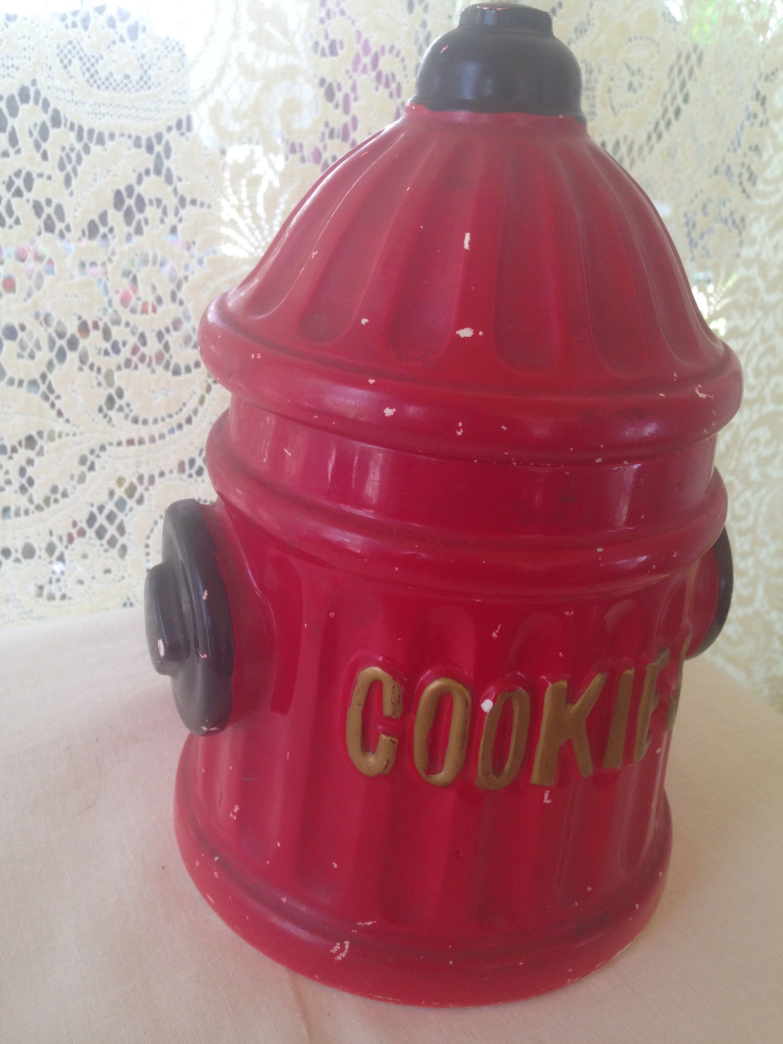 Fire Hydrant Canister Cookie Jar Vintage TILSO Kitchen Storage Etsy