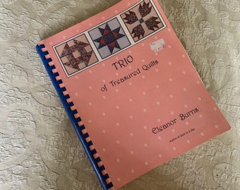 Trio Of Treasured Quilts Eleanor Burns 1983 Templates and Pattern Book