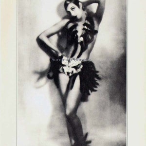 Josephine Baker Dancer Portrait Photo Illustration Paris France 1920s Black and White Classic Print To Frame image 2