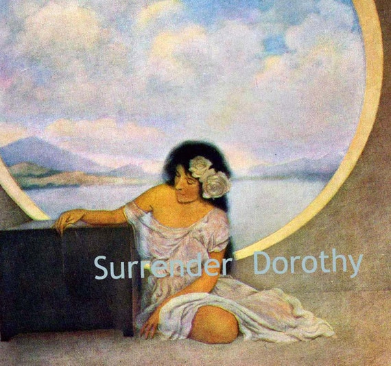 Pandora by Maxfield Parrish 1910 Original Edwardian Era Lithograph