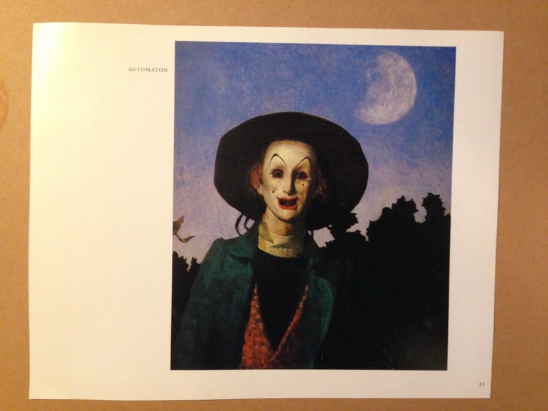 Jamie James Wyeth Automaton Vintage Lithograph to Frame 1980s - Etsy