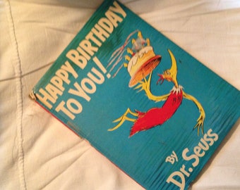 Happy Birthday To You! Dr. Seuss First Edition Illustrated 1959 Hardcover Children's Book