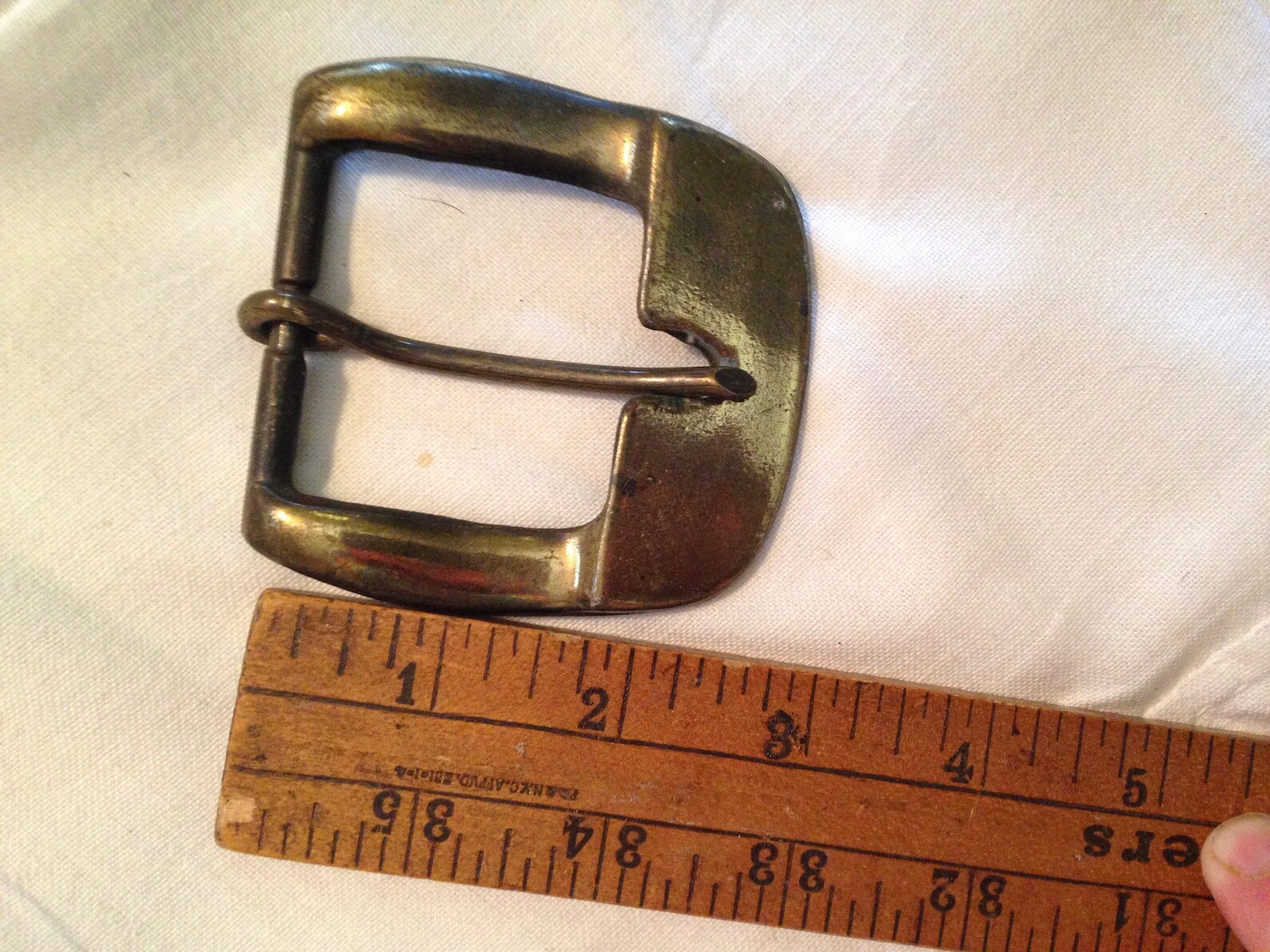 Large Horse Harness Buckle Handmade of Heavy Brass From A Etsy