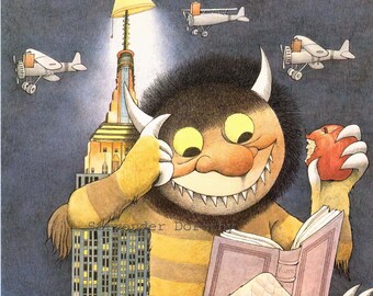 New York Is Book Country Vintage Maurice Sendak Nursery Poster To Frame