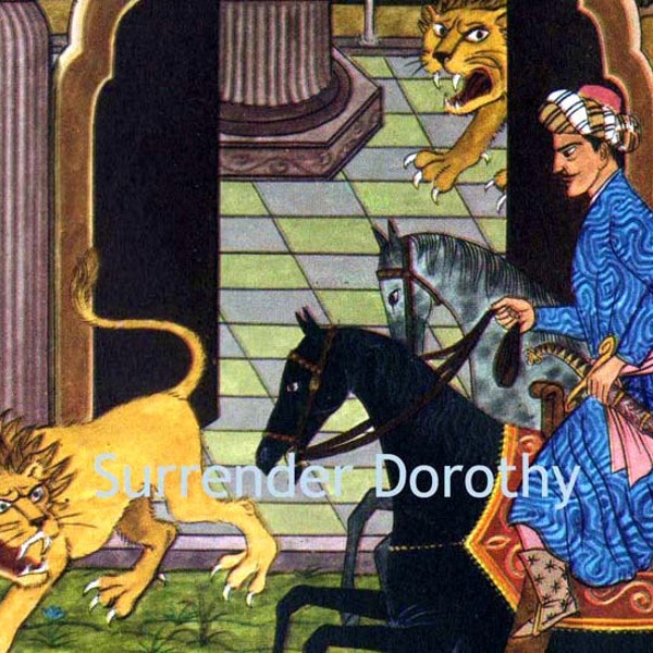 Les Lions ont publié Earle Goodenow Arabian Nights 1943 vintage Print For Children