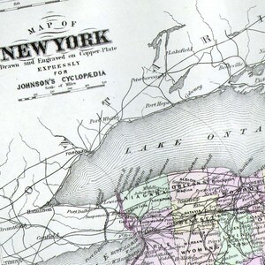 ニューヨーク地図 アメリカ合衆国 大型 1896年 USA ヴィンテージ ビクトリア朝 アンティーク 彫刻 USA 地図作成 ロングアイランド NYC 挿入 13.5 x 10.5 インチ
