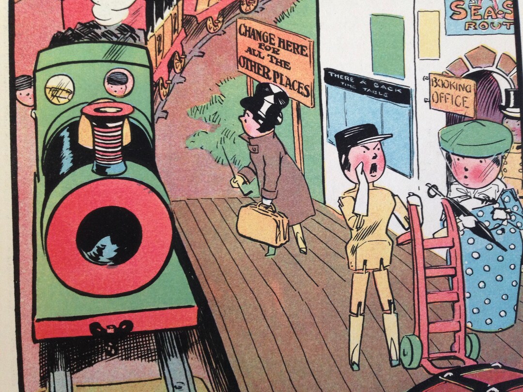 Charlie's Very Own Railway Station Edwardian Vintage 1908 Children's ...