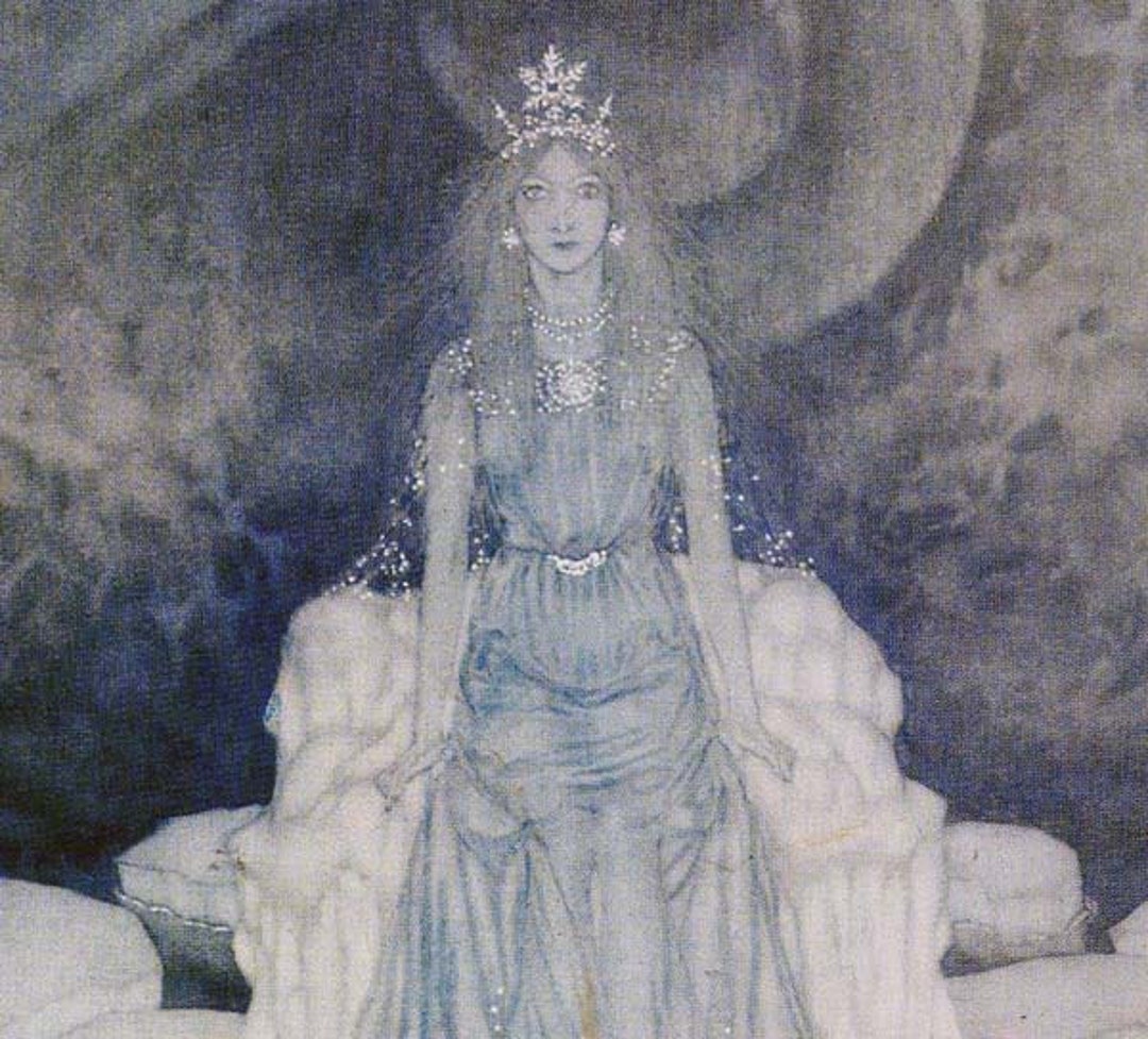 Snow Queen Edmund Dulac Hans Andersen Vintage Children's Fairytale ...