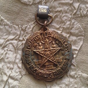Free Mason Masonic Medallion Fob 1939 NY World's Fair Grand