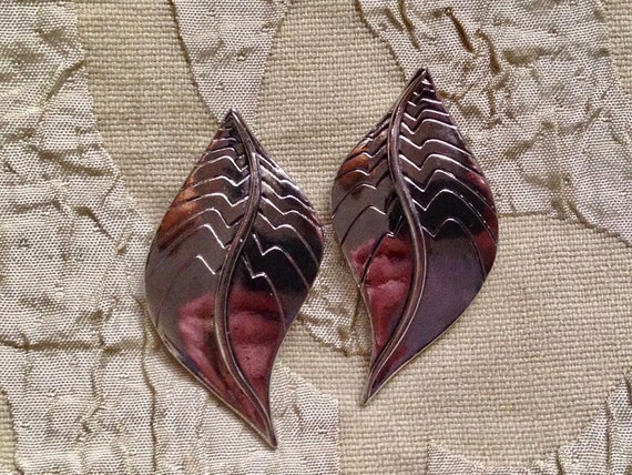 Laurel Burch Earrings Laurel's Leaves Post Stud S… - image 1