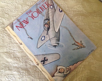 The New Yorker Magazine July 17 1943 Vintage Original Great Ads WWII Wartime Dreaming Boy Willian Steig Cover