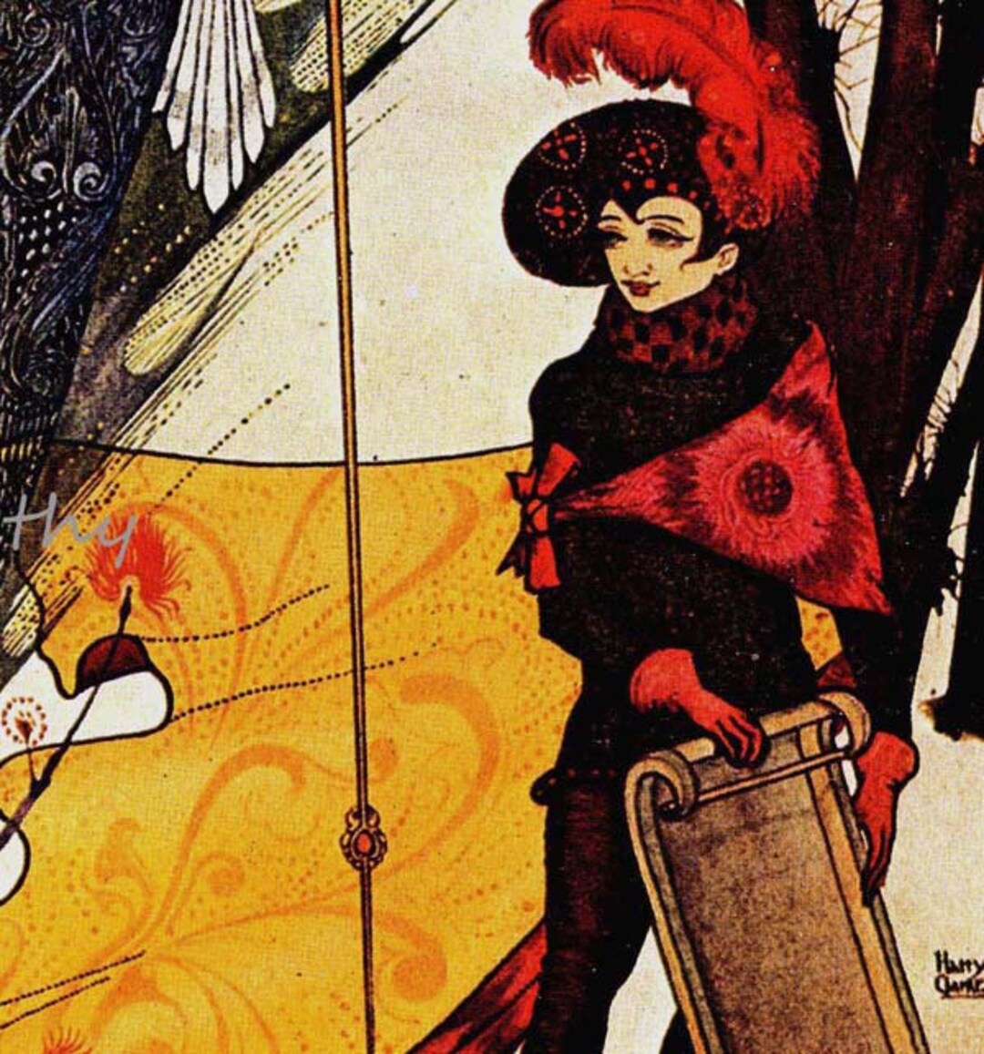 Kay & Snow Queen Edmund Dulac Hans Christian Anderson Children's Print ...
