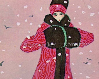 Abrigo de invierno Paul Poiret Belle Epoque francesa Modas vintage