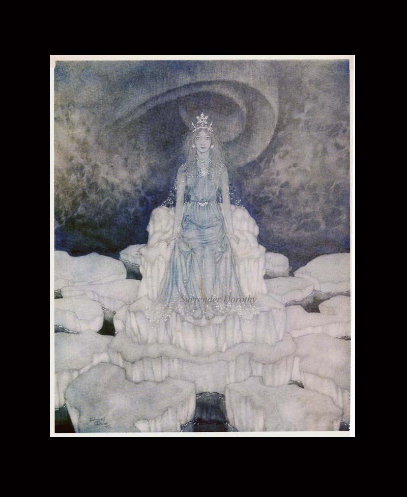 Snow Queen Edmund Dulac Hans Andersen Vintage Children's Fairytale ...