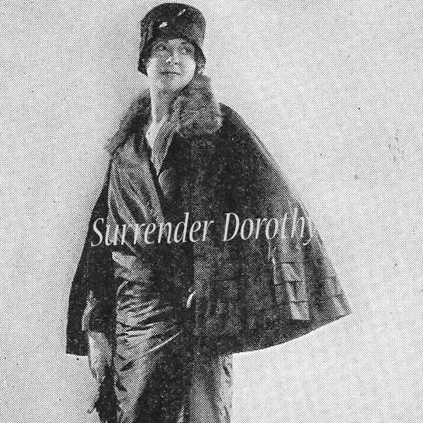 Flapper Ladies Maternity Fashion Coats Capes For Mothers To Be vintage 1920s Rotogravure To Frame Black & White