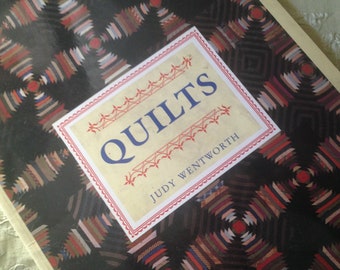 Quilts Judy Wentworth Poster Book Vintage Softcover Beautifully Illustrated Copy 1989