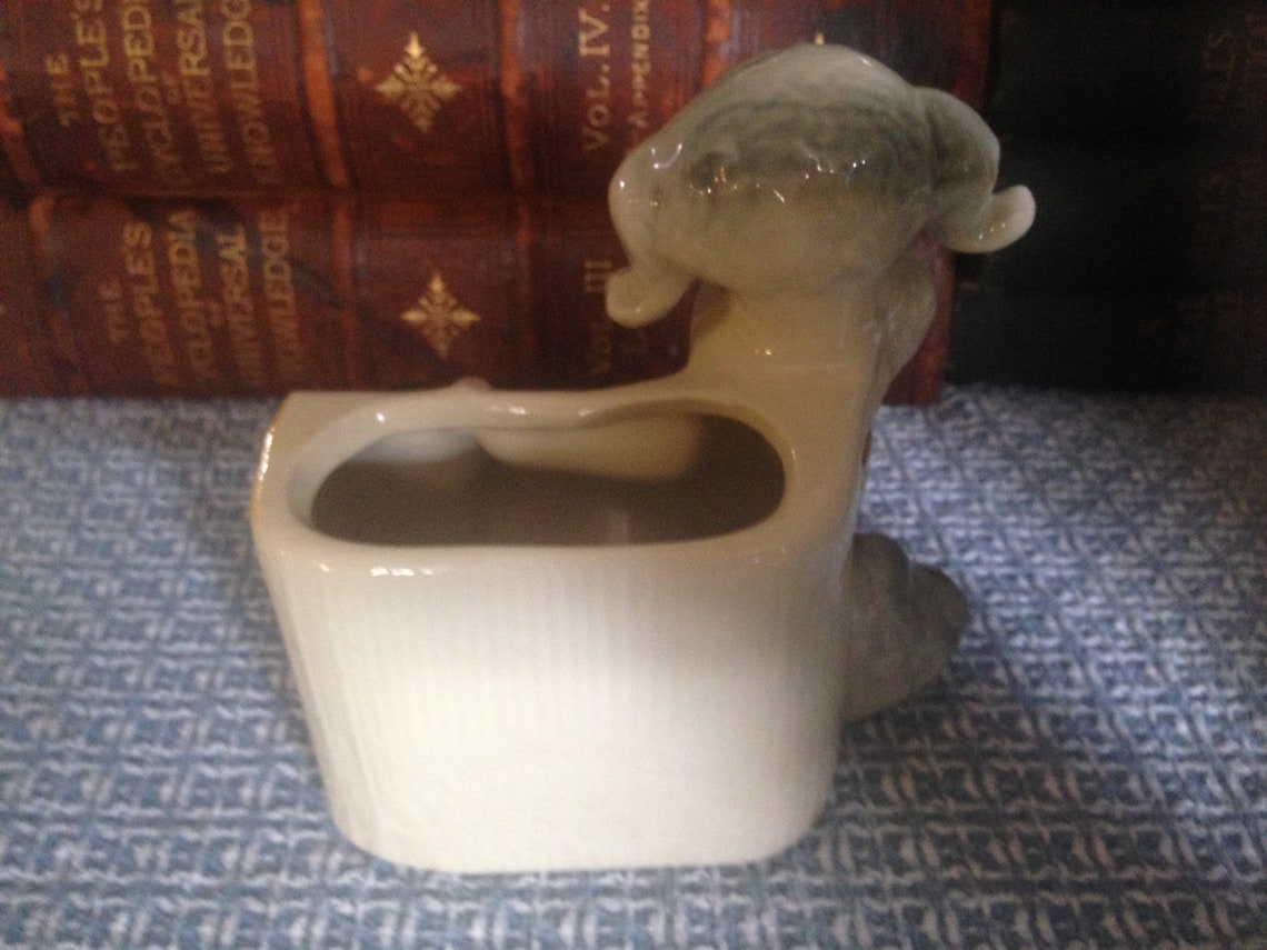 POODLE Dog Vase Planter OPCO Vintage Art Pottery 1950s USA Etsy