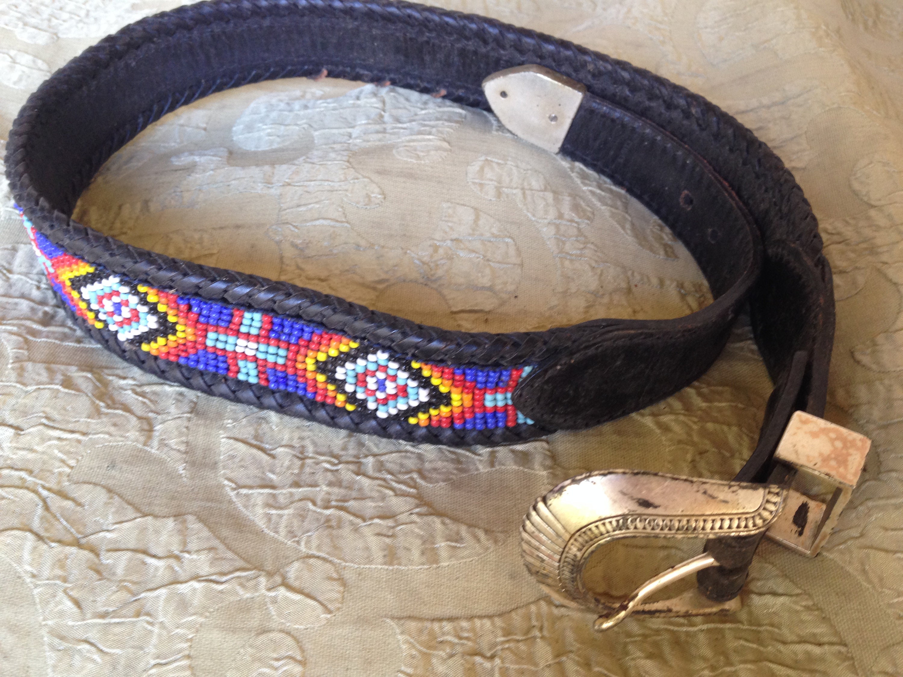 Boho Multi Color Beaded Belt - Etsy