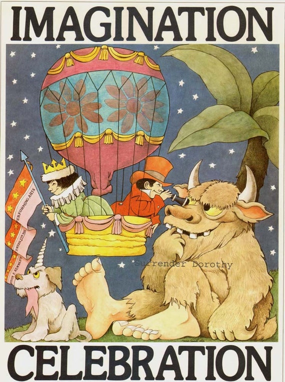 Imagination Celebration Maurice Sendak Nursery Poster to Frame - Etsy