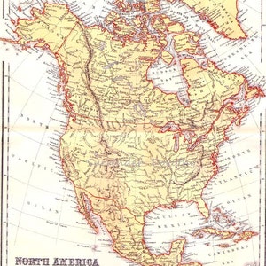 北アメリカ地図 1871年 ビクトリア朝 リッペンコット アンティーク銅版画 ヴィンテージ地図 額装