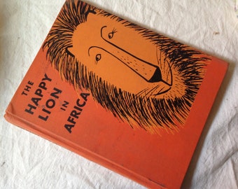 The Happy Lion In Africa Louise Fatio Hardcover Children's Book 1955