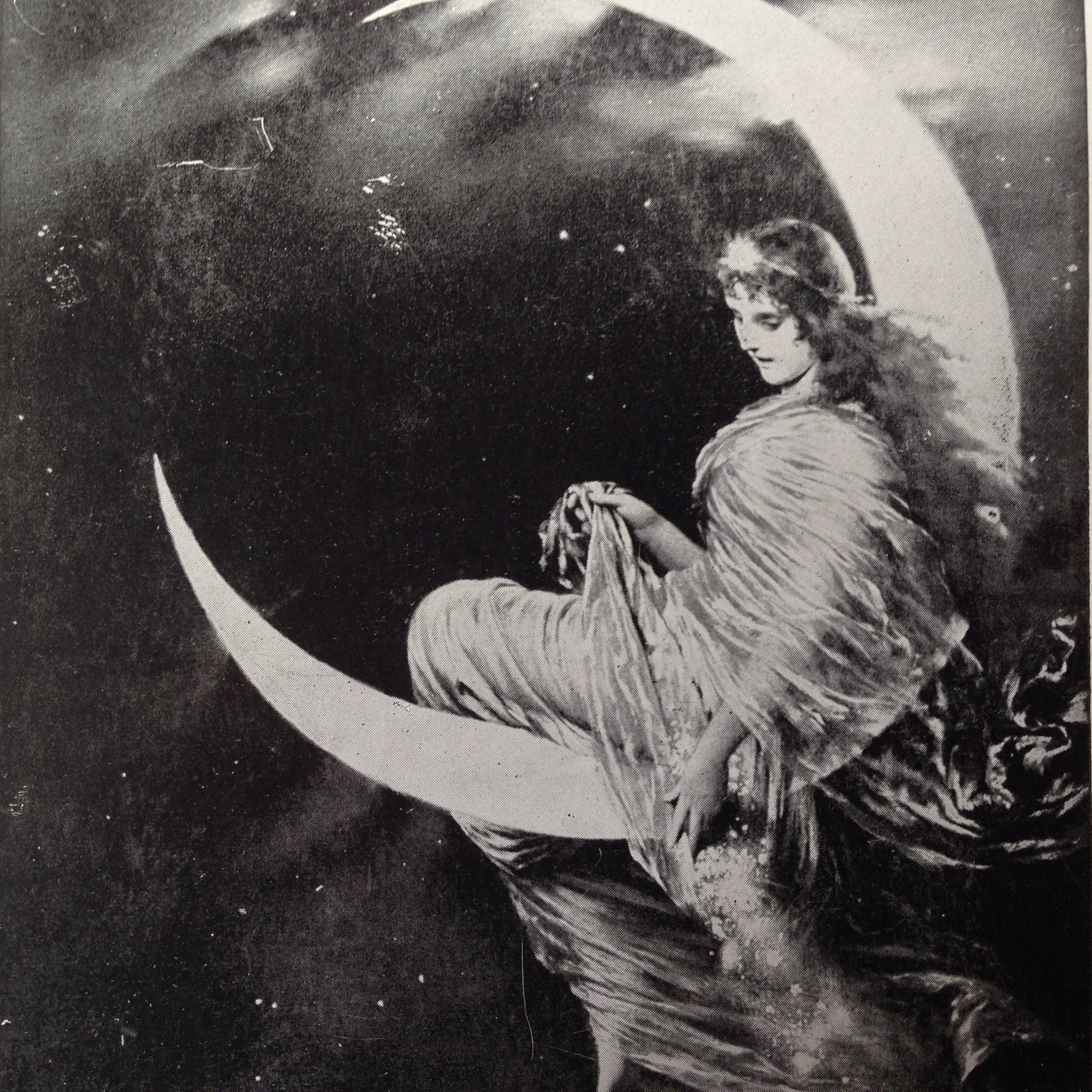 Fairy of the Moon by Wilhelm Von Kaulbach Photogravure Black and