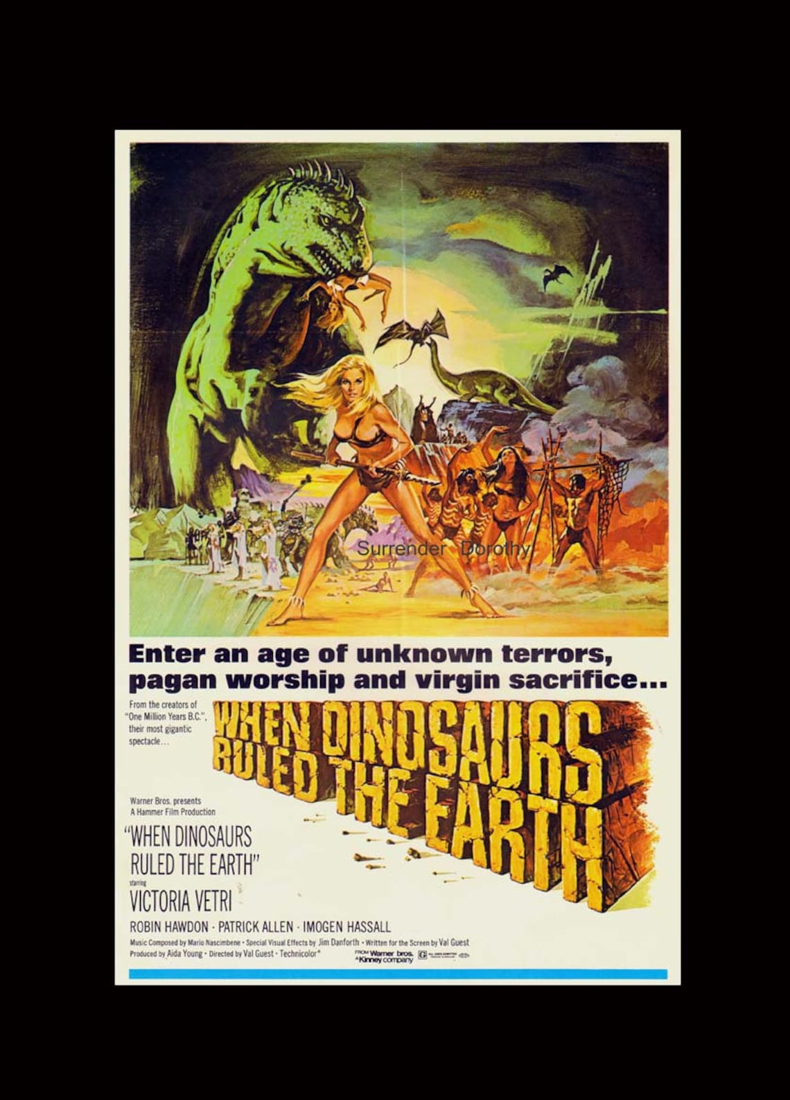 When Dinosaurs Ruled The Earth Full Movie When Dinosaurs Ruled the Earth 1970s Film Sci Fi Horror Movie - Etsy