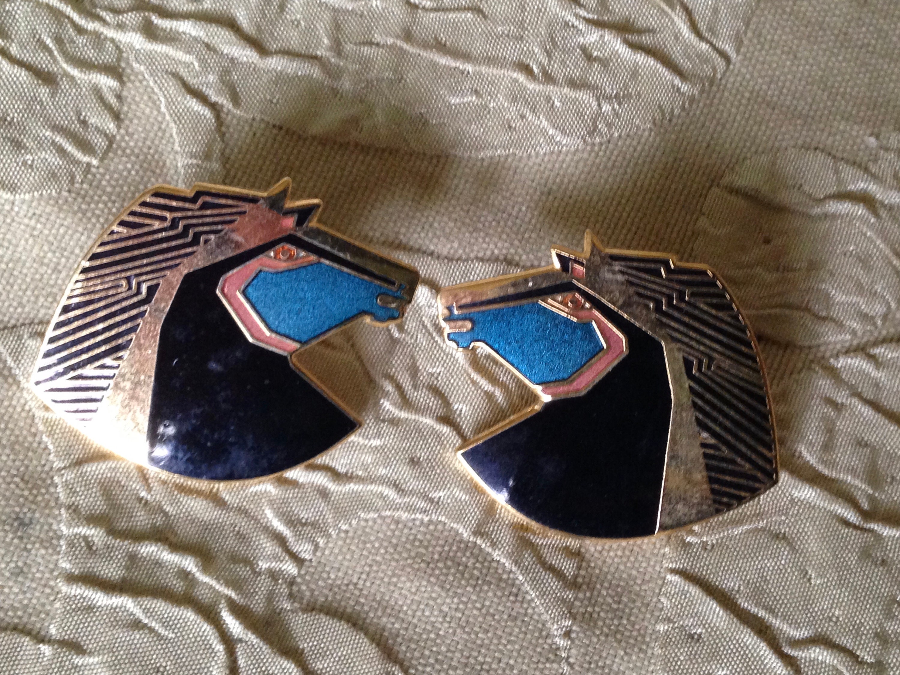 Laurel Burch 馬モチーフ ピアス Laurel Burch Horse Earrings - Etsy