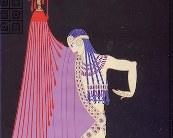 The Slave By Erte' Theatrical Costume Illustration To Frame