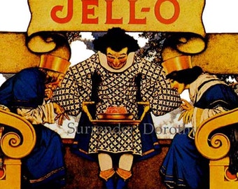 Jello Magazine Ad Maxfield Parrish 1920s Art Nouveau Poster Print To Frame