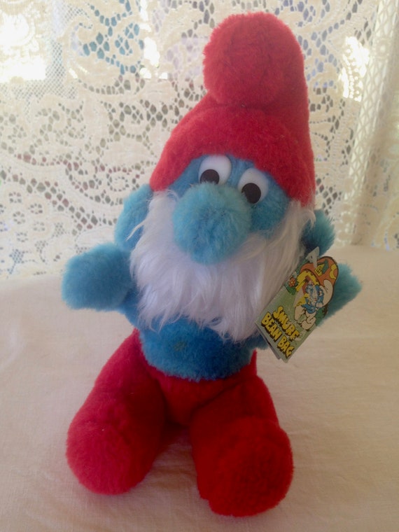 papa smurf plush toy