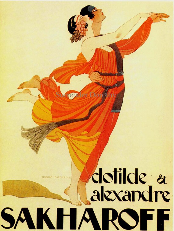 Clotilde & Alexander Sakharoff Russian Ballet Dancers Vintage