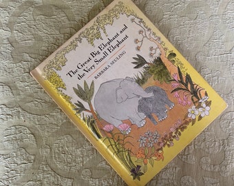 The Great Big Elephant And The Very Small Elephant Barbara Seuling 1977 Children's Book