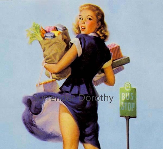 Vintage pin up poster deals