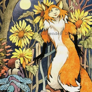 Cunning Little Vixen Maurice Sendak Vintage Children's Nursery Poster To Frame