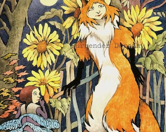 Cunning Little Vixen Maurice Sendak Vintage Children's Nursery Poster To Frame