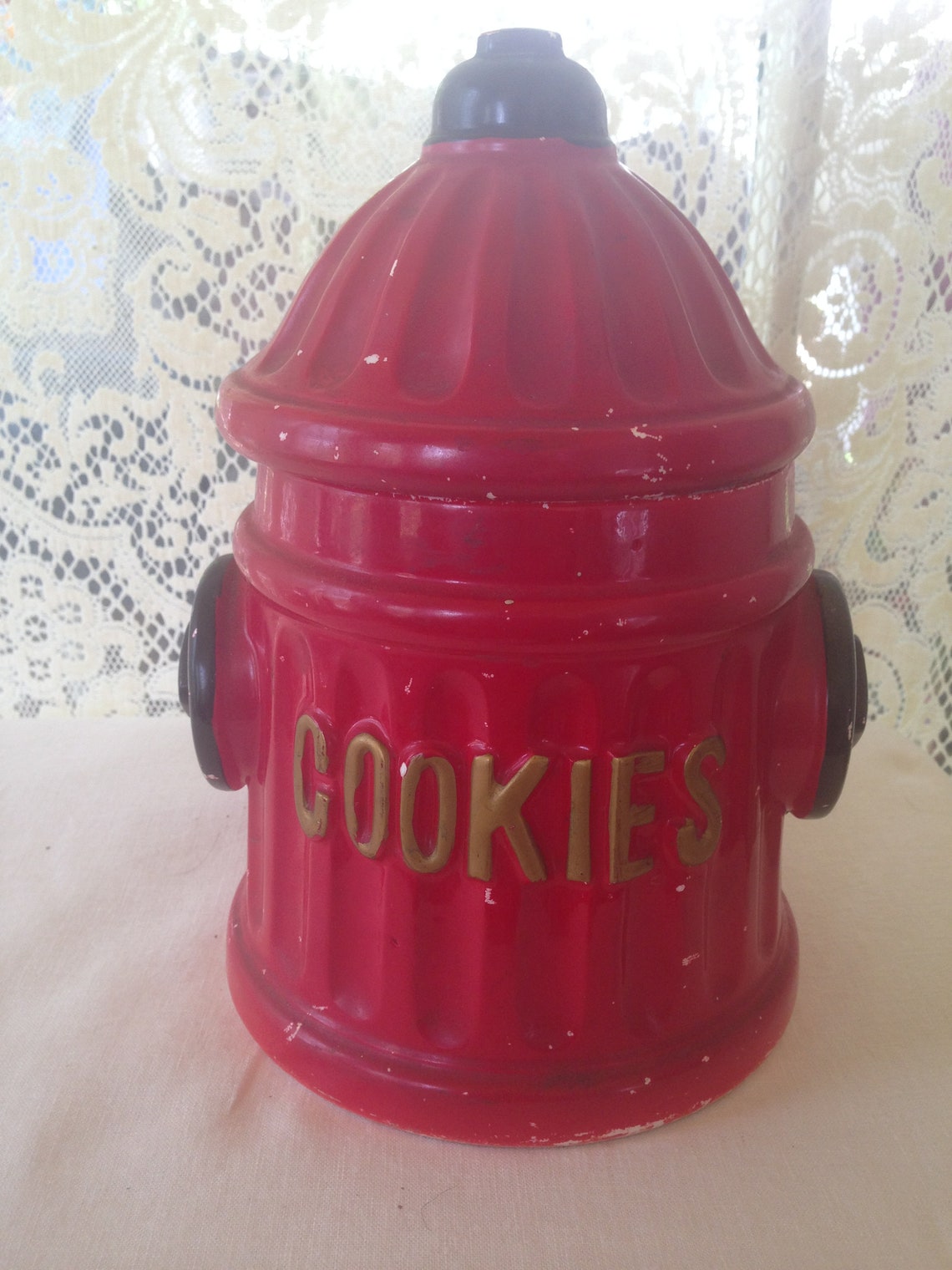 Fire Hydrant Canister Cookie Jar Vintage TILSO Kitchen Storage Etsy
