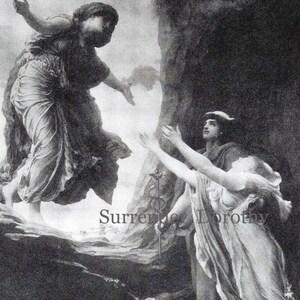 Perséphone retourne chez sa mère, impression d'art mythologie à encadrer Grèce Mythologie de Rome
