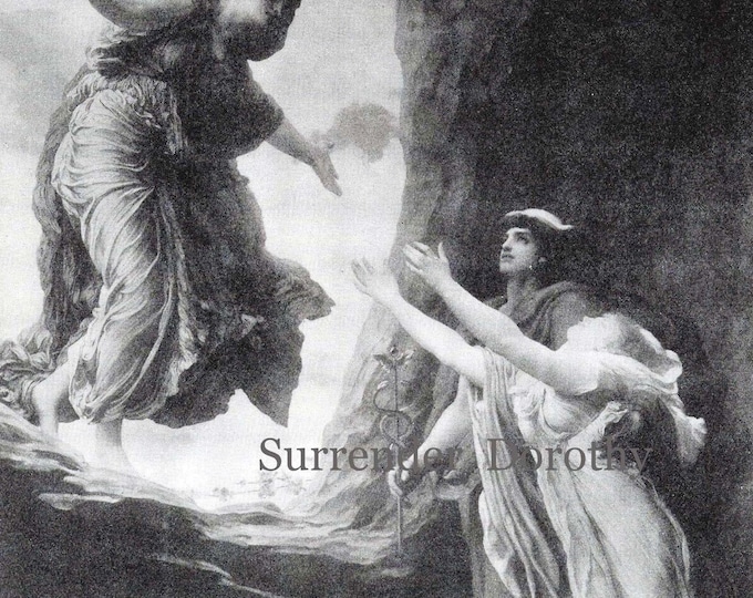 Persephone Returns to Demeter Her Mother Mythology Art Print to Frame