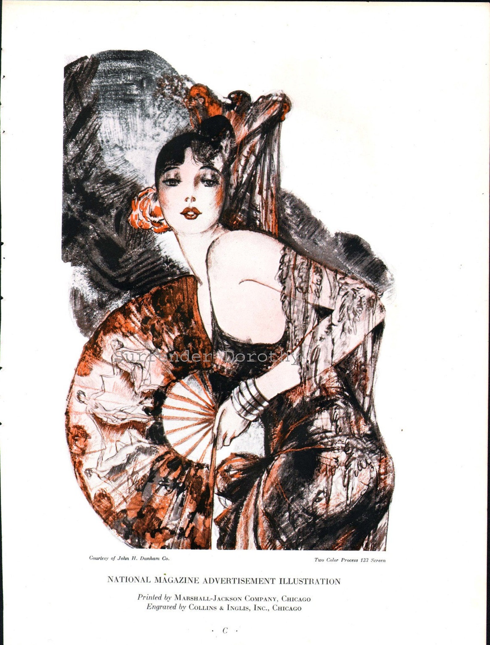 Haughty Spanish Flapper in Red Series Two Rare Vintage Etsy