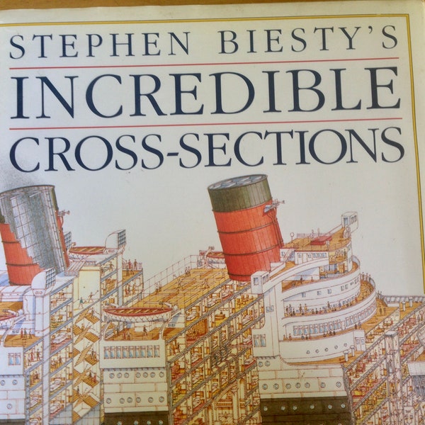 Stephen Biesty's Incredible Cross-Sections Hardcover Children's Book Wonderful Illustrations