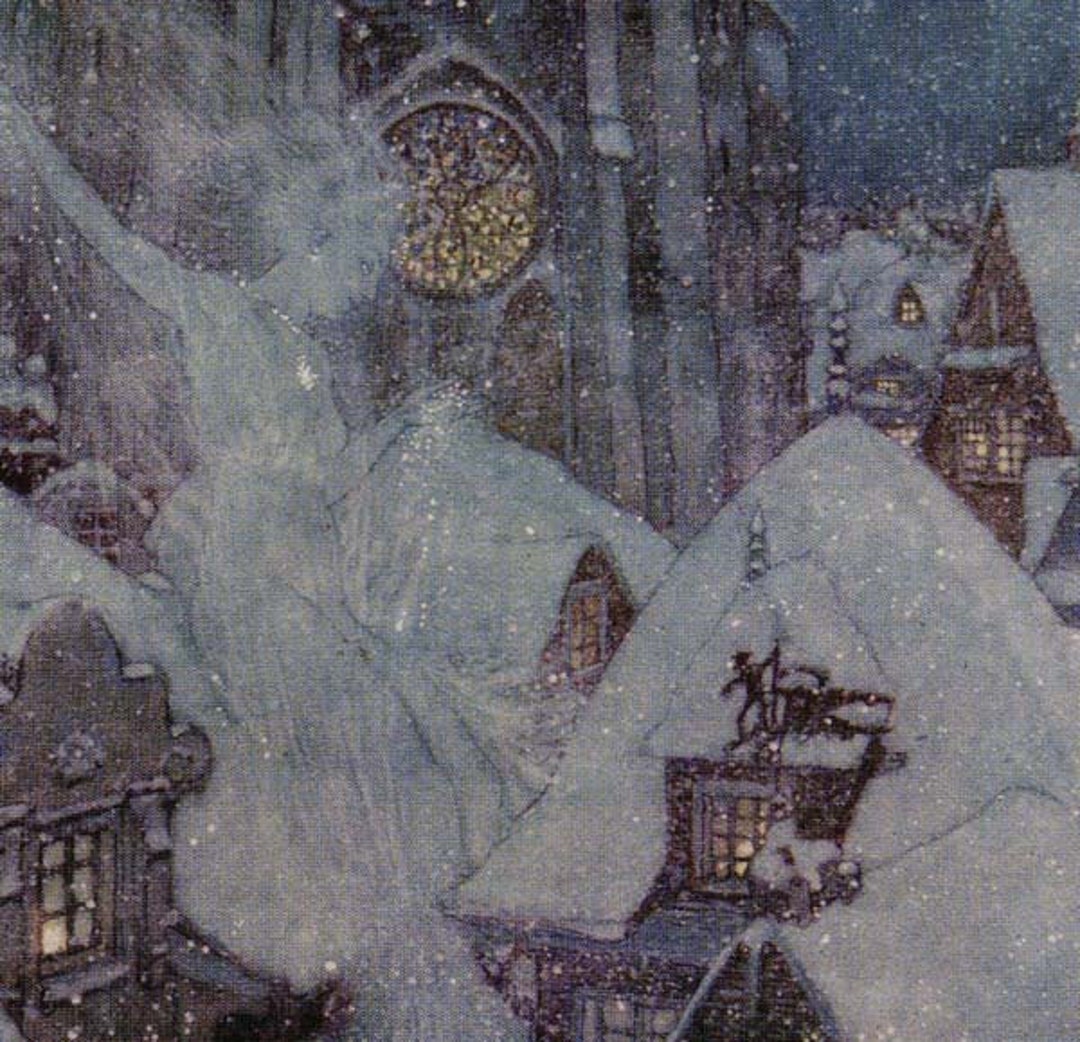 Snow Queen Edmund Dulac Hans Christian Anderson Children's Print to ...