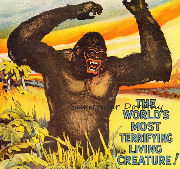 Gargantua Gorilla Circus Poster Ringling Bros Barnum & Bailey USA