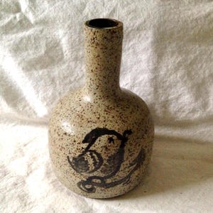 Baby Bird Vase Studio Pottery 1980s Handmade By Hippies Upstate New York
