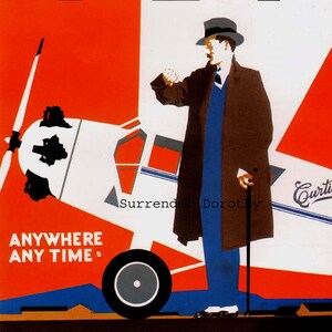 Curtiss Passenger Plane USA 1920s Aviation Poster Color Man-Cave Lithograph To Frame image 1