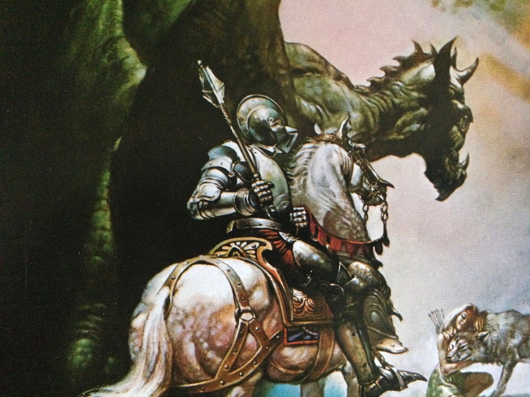 The Dragon and the George Boris Vallejo 1970s Sci Fi Horror Erotica ...