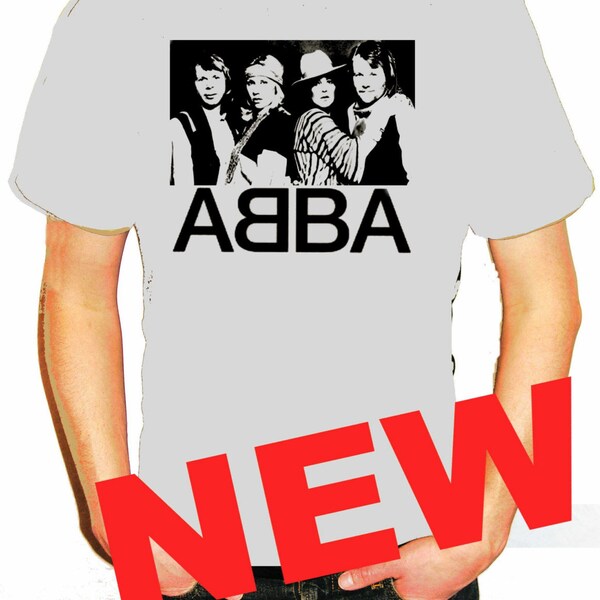 ABBA New man T-shirt size XLarge, pop design, unique